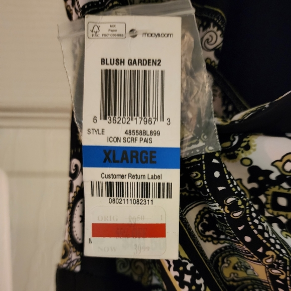 INC NWT full length halter dress with geometric pattern - Picture 9 of 9